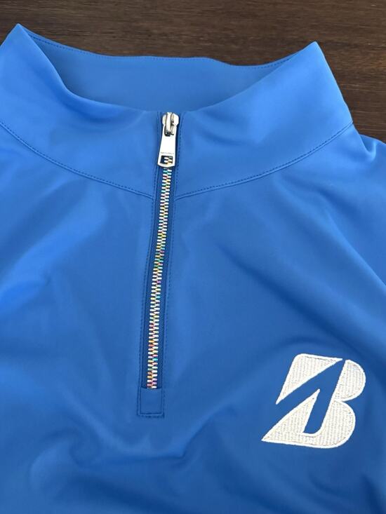 Redvanly Other - Redvanly Sweatshirt Sweater Mens Large Sevres 1/4 Zip Bridgestone Golf Blue